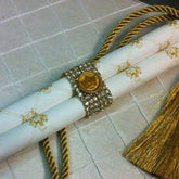 Dalmazio Design Tela Di Scorrimento Invitation Rhinestone Belt and Wax Seal